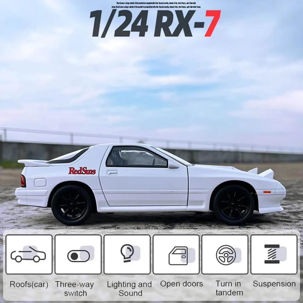 1:24 MAZDA RX7 SIMULATION DIECAST ALLOY MODEL CAR