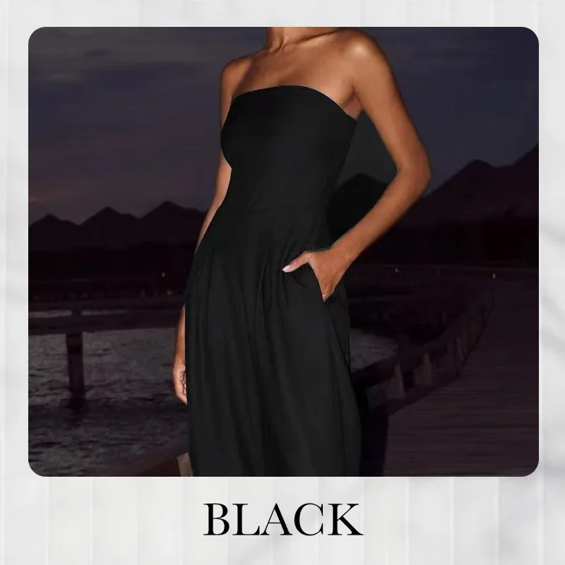 2025 NEW SALES Women's Strapless Jumpsuit With Pockets
