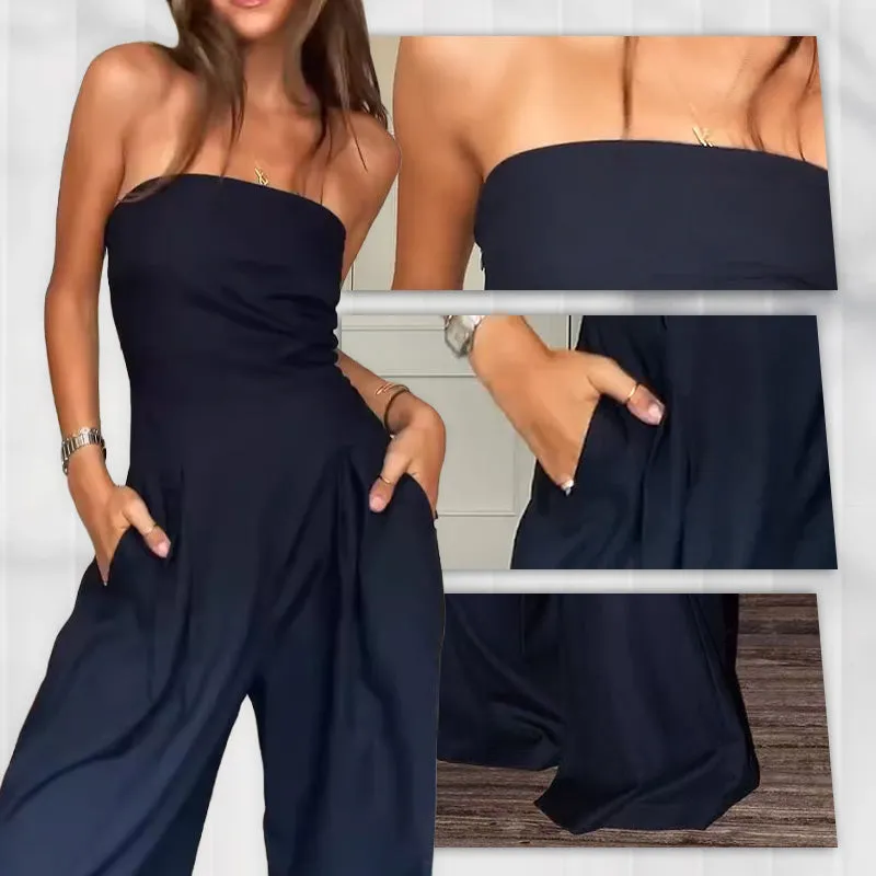 2025 NEW SALES Women's Strapless Jumpsuit With Pockets