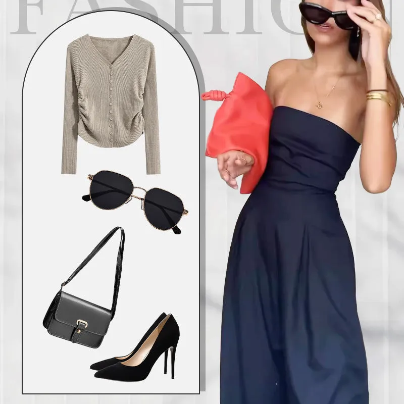 2025 NEW SALES Women's Strapless Jumpsuit With Pockets