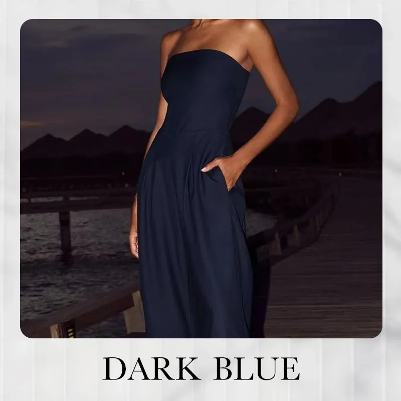 2025 NEW SALES Women's Strapless Jumpsuit With Pockets