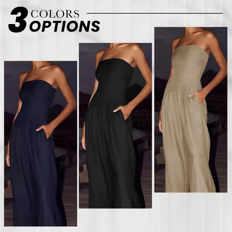 2025 NEW SALES Women's Strapless Jumpsuit With Pockets