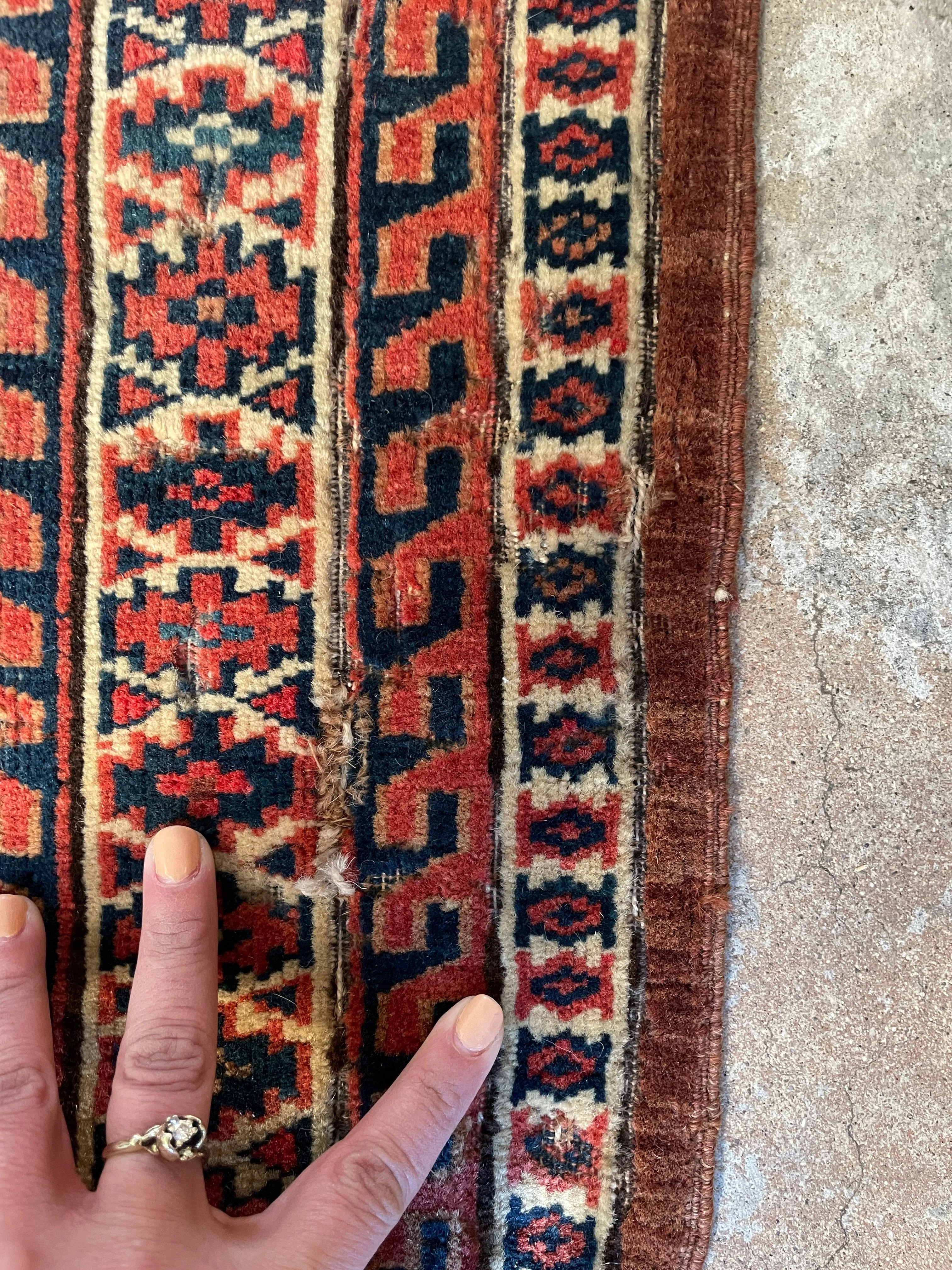 2'2 x 4'7 Antique Asmalyk Wedding Rug #2793