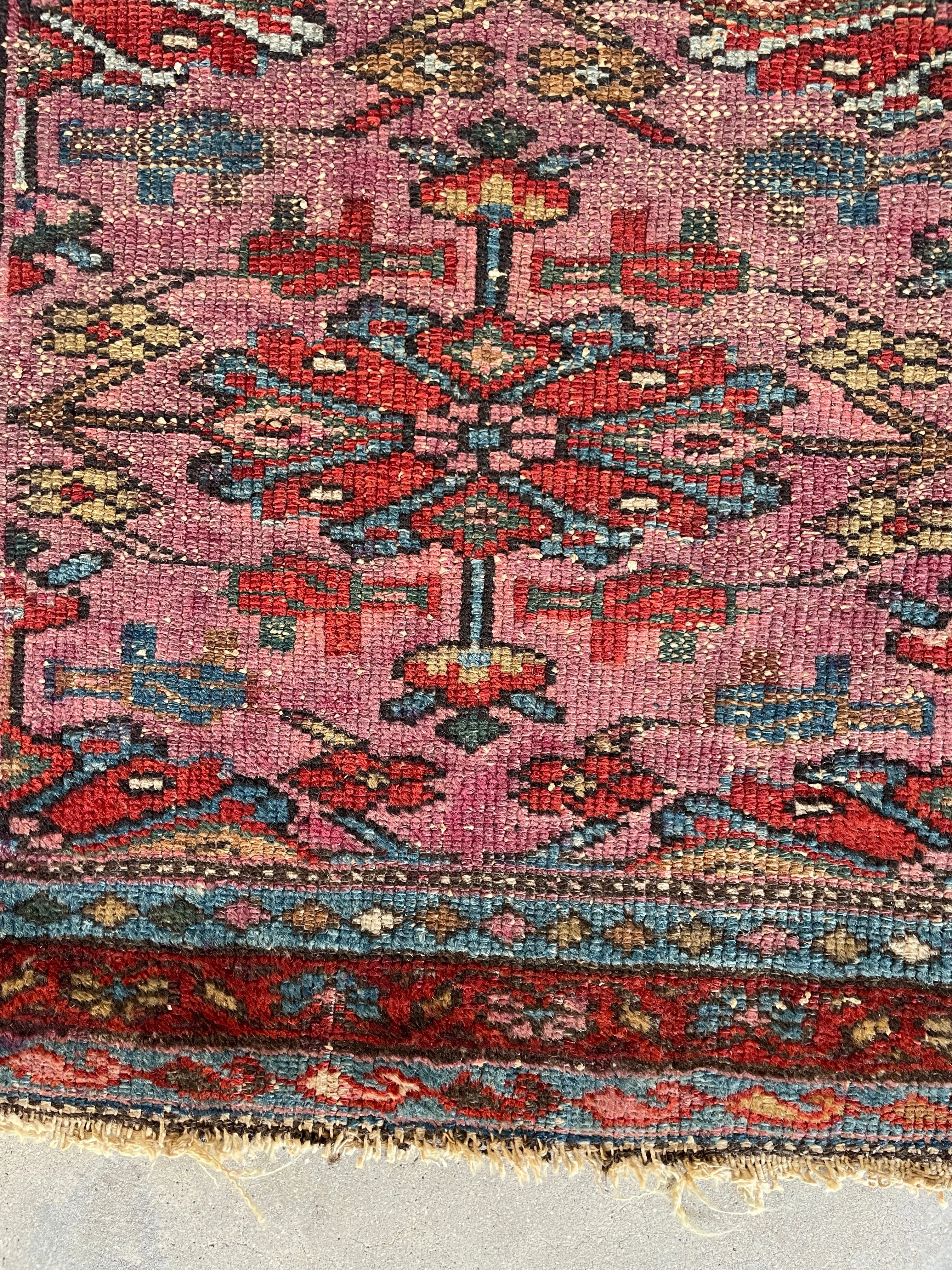 2'6 x 4' Antique Persian Malayer Rug #3081 / Small Persian Rug