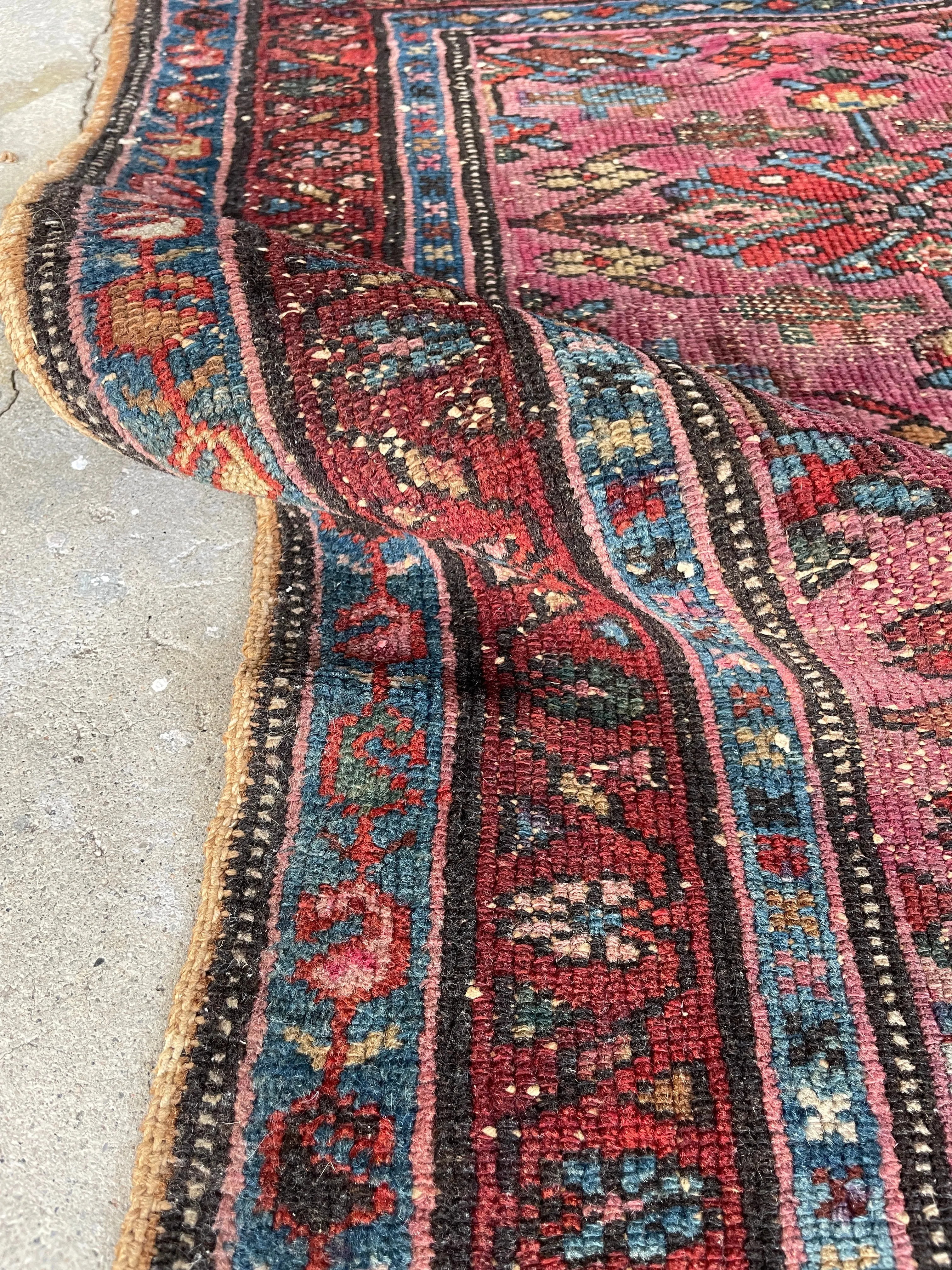 2'6 x 4' Antique Persian Malayer Rug #3081 / Small Persian Rug