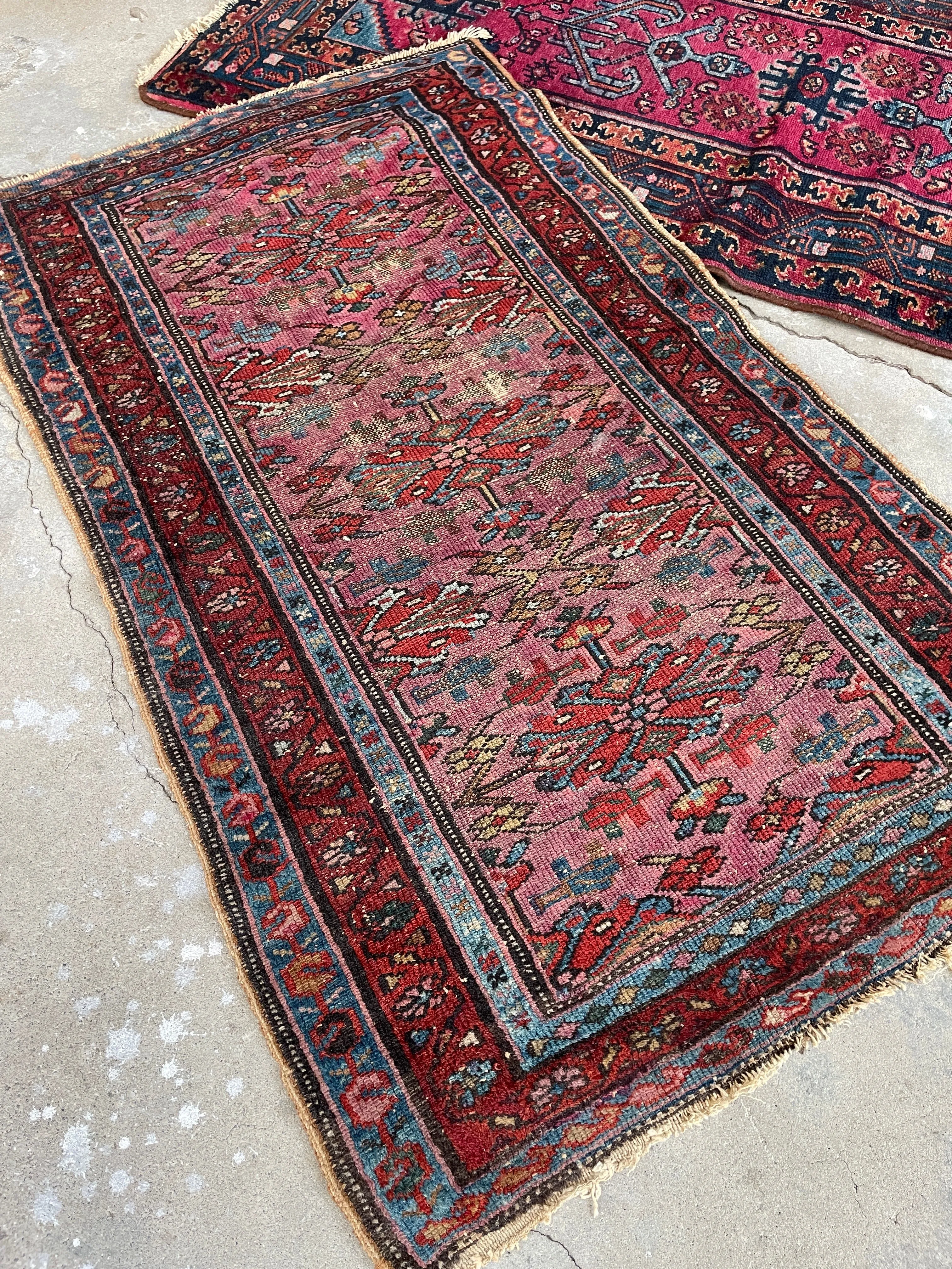 2'6 x 4' Antique Persian Malayer Rug #3081 / Small Persian Rug