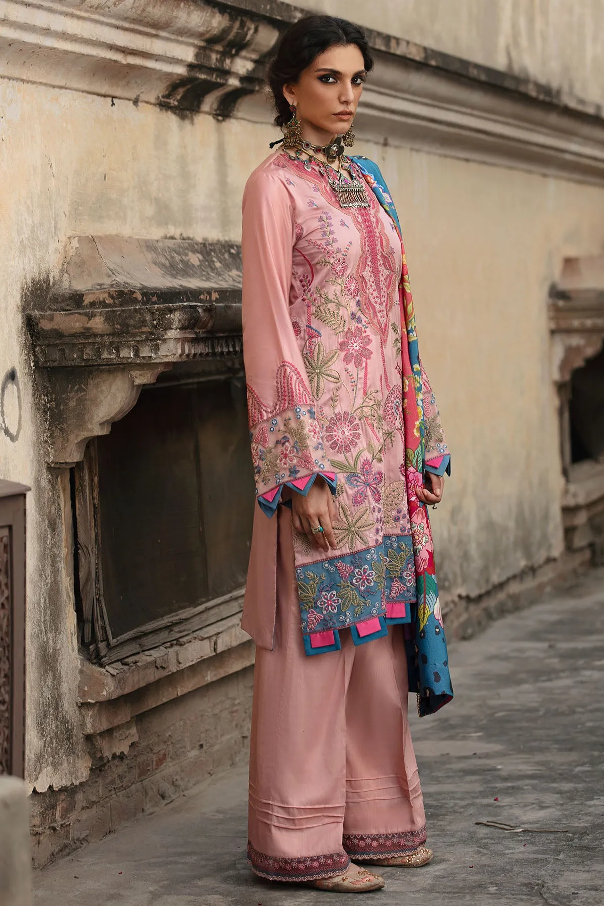 3022-SABZ-BAGH- B EMBROIDERED COTTON SATIN UNSTITCHED