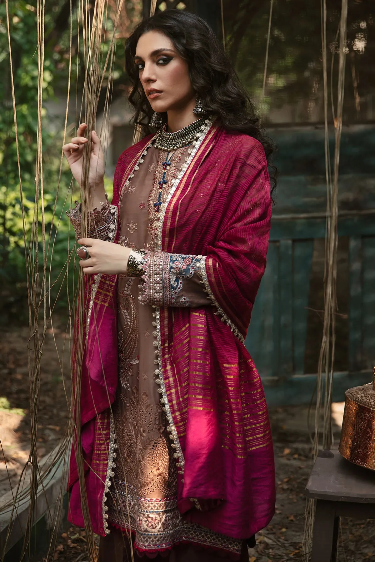 3026-PREET- B EMBROIDERED COTTON SATIN UNSTITCHED