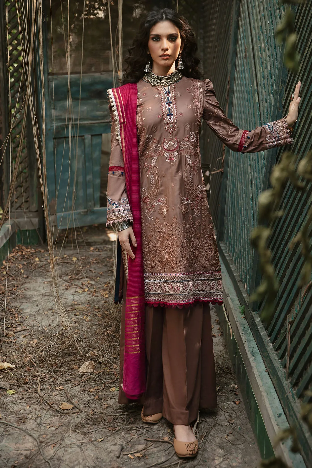 3026-PREET- B EMBROIDERED COTTON SATIN UNSTITCHED