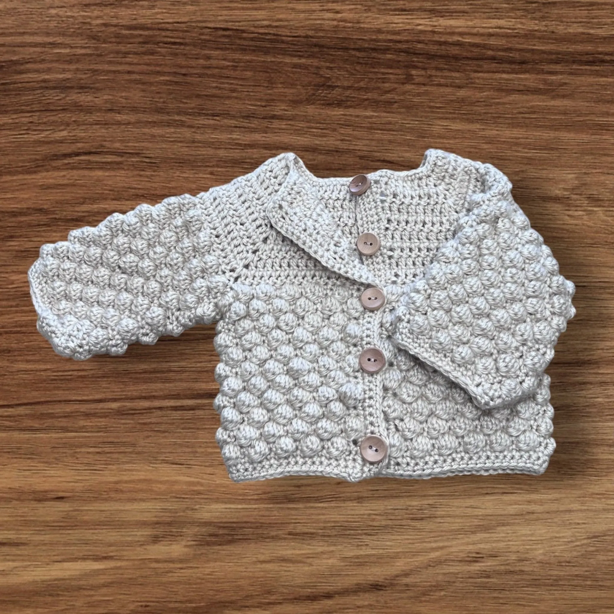 Baby Cardigan Oatmeal | Everly Lane