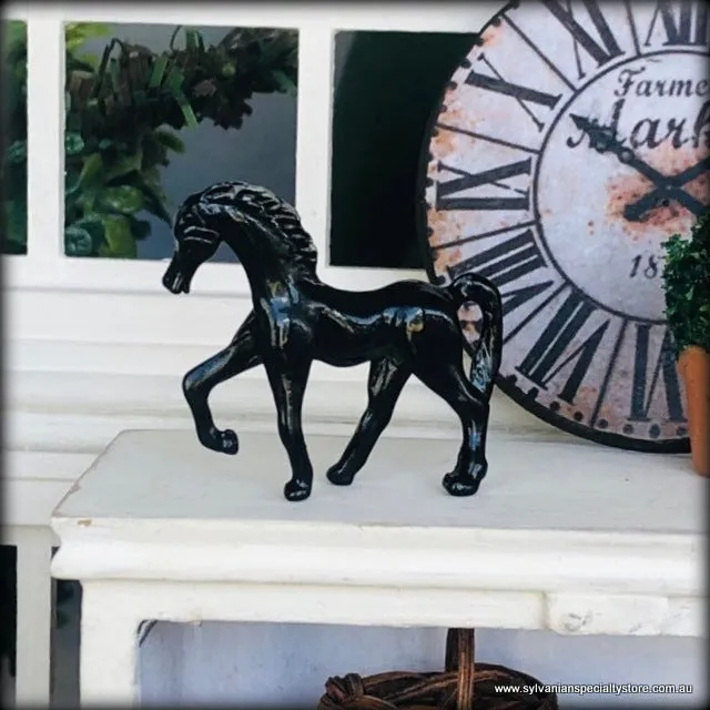 Black Horse Ornament - Miniature