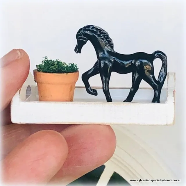 Black Horse Ornament - Miniature