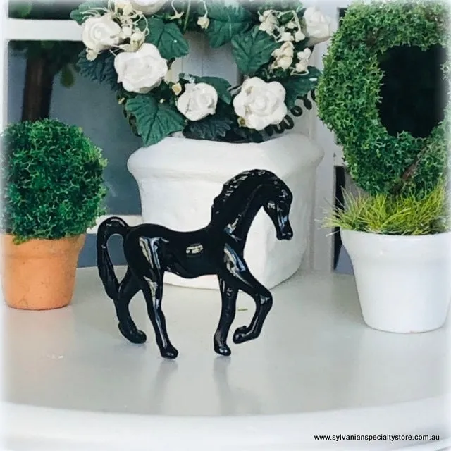 Black Horse Ornament - Miniature