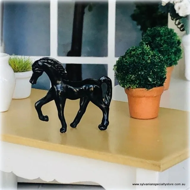 Black Horse Ornament - Miniature