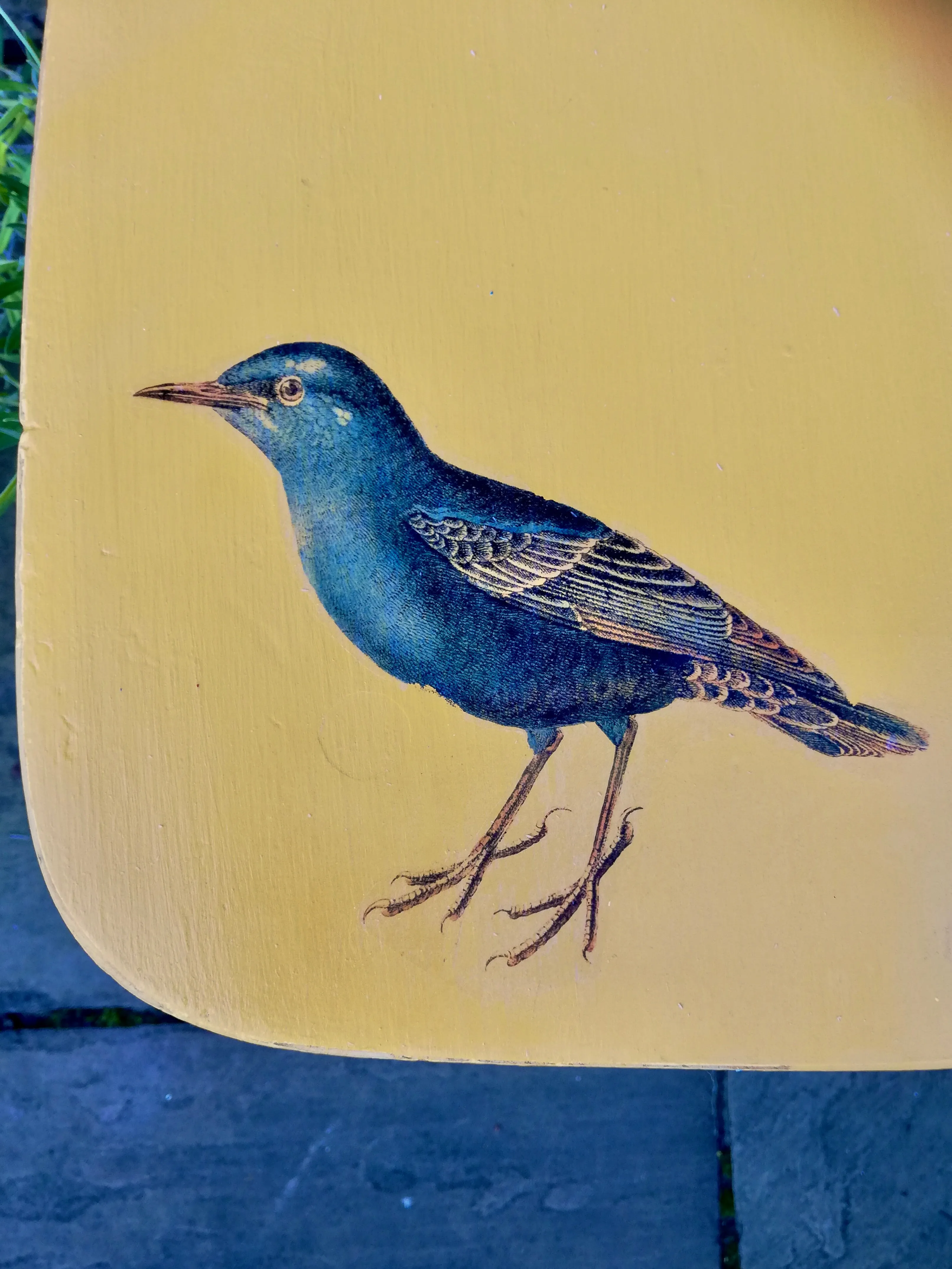 Custom order for Beth Anderson painted mustard yellow chair
