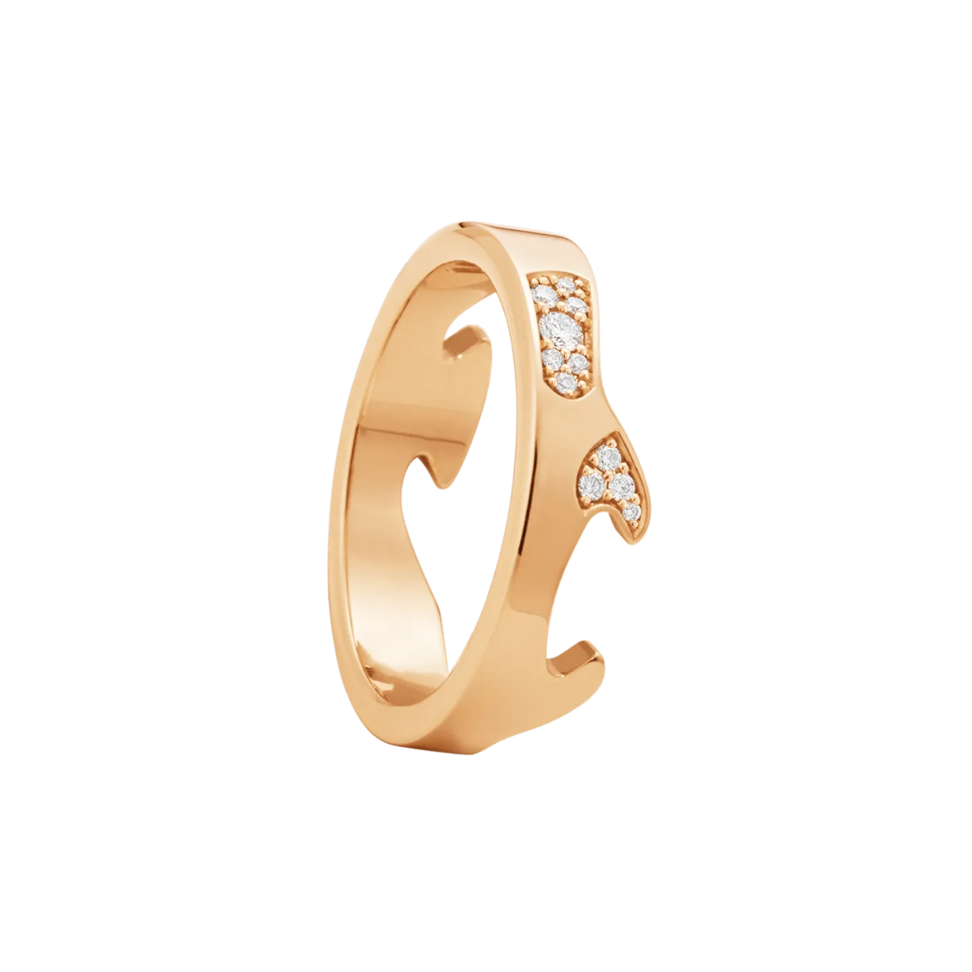 Fusion Diamond End Ring (AB), Size 56 - Rose Gold - 200010660056