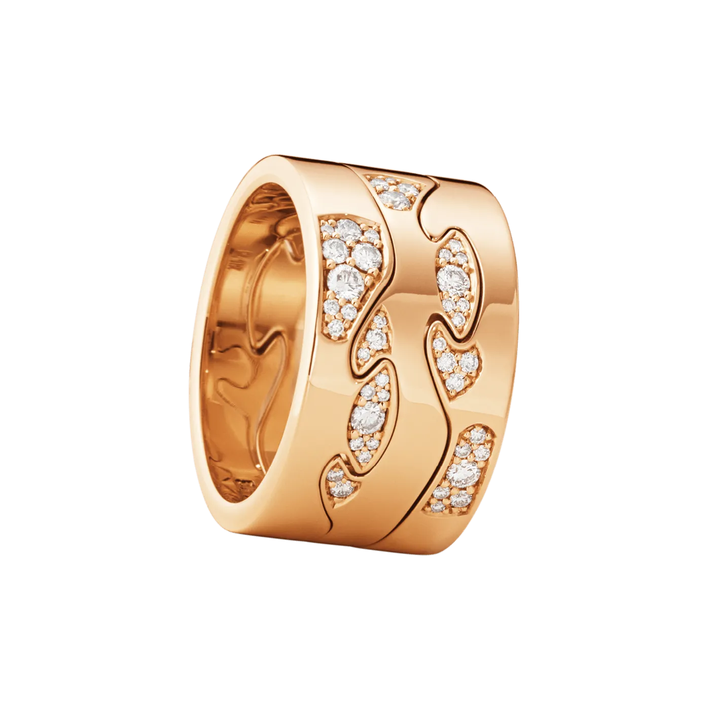 Fusion Diamond End Ring (AB), Size 56 - Rose Gold - 200010660056