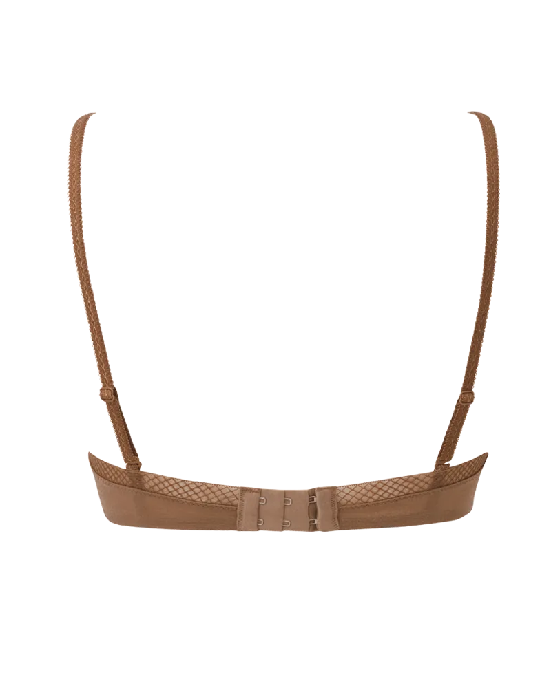 Gossard Glossies Sexy Sheer Molded Bra Bronze