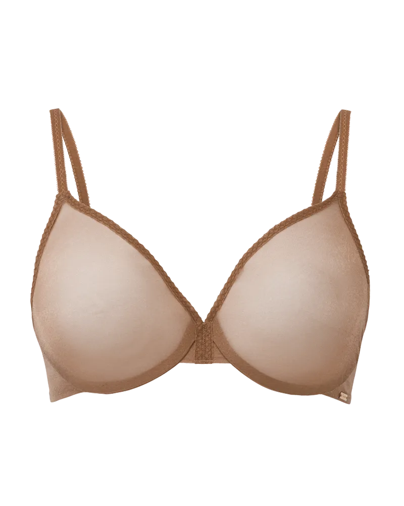 Gossard Glossies Sexy Sheer Molded Bra Bronze
