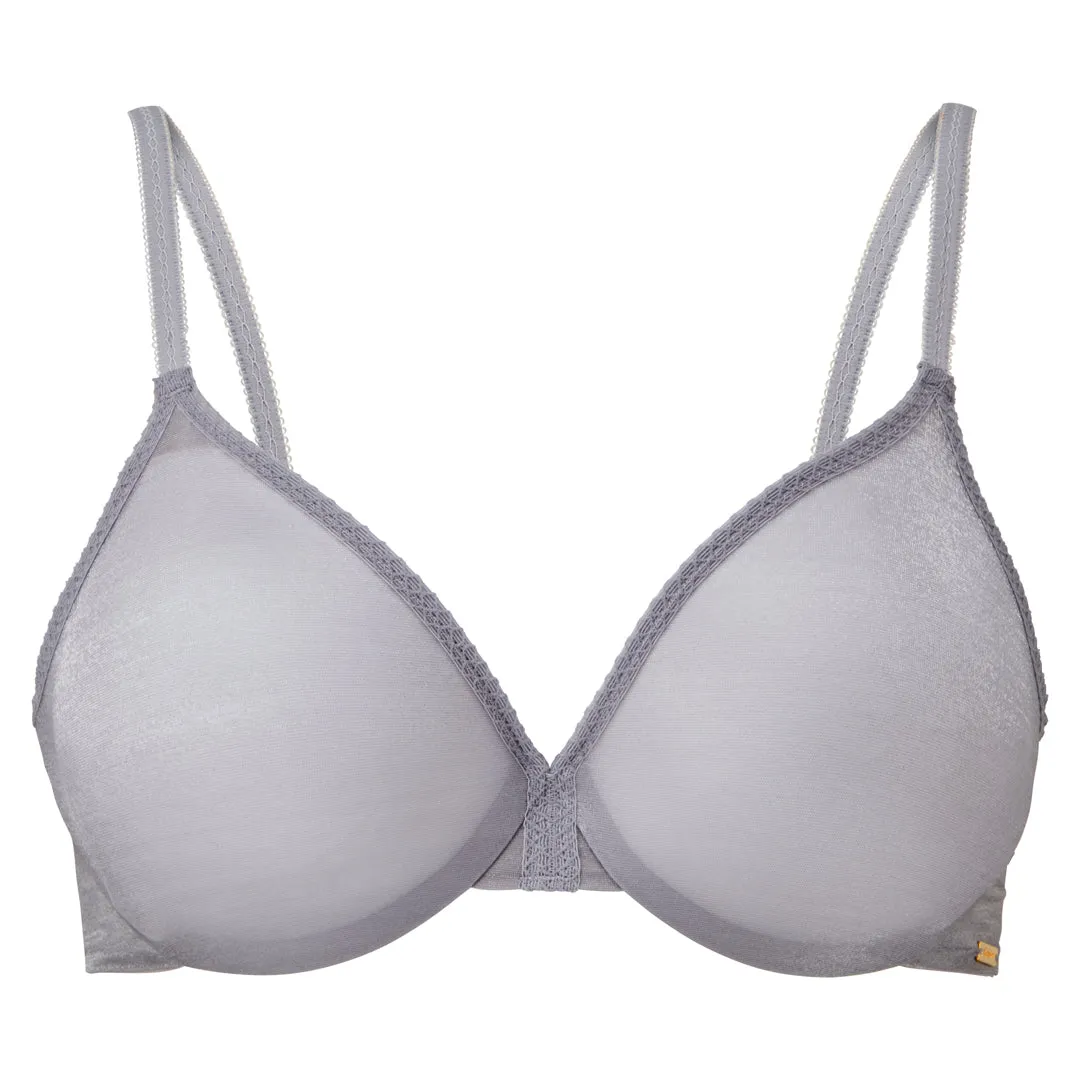 Gossard Glossies Silver Sexy Sheer Molded Bra