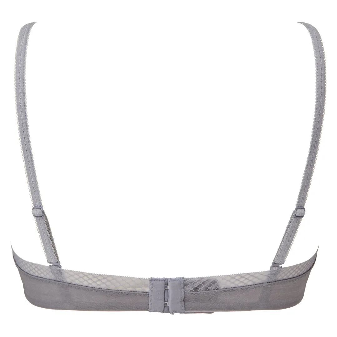 Gossard Glossies Silver Sexy Sheer Molded Bra