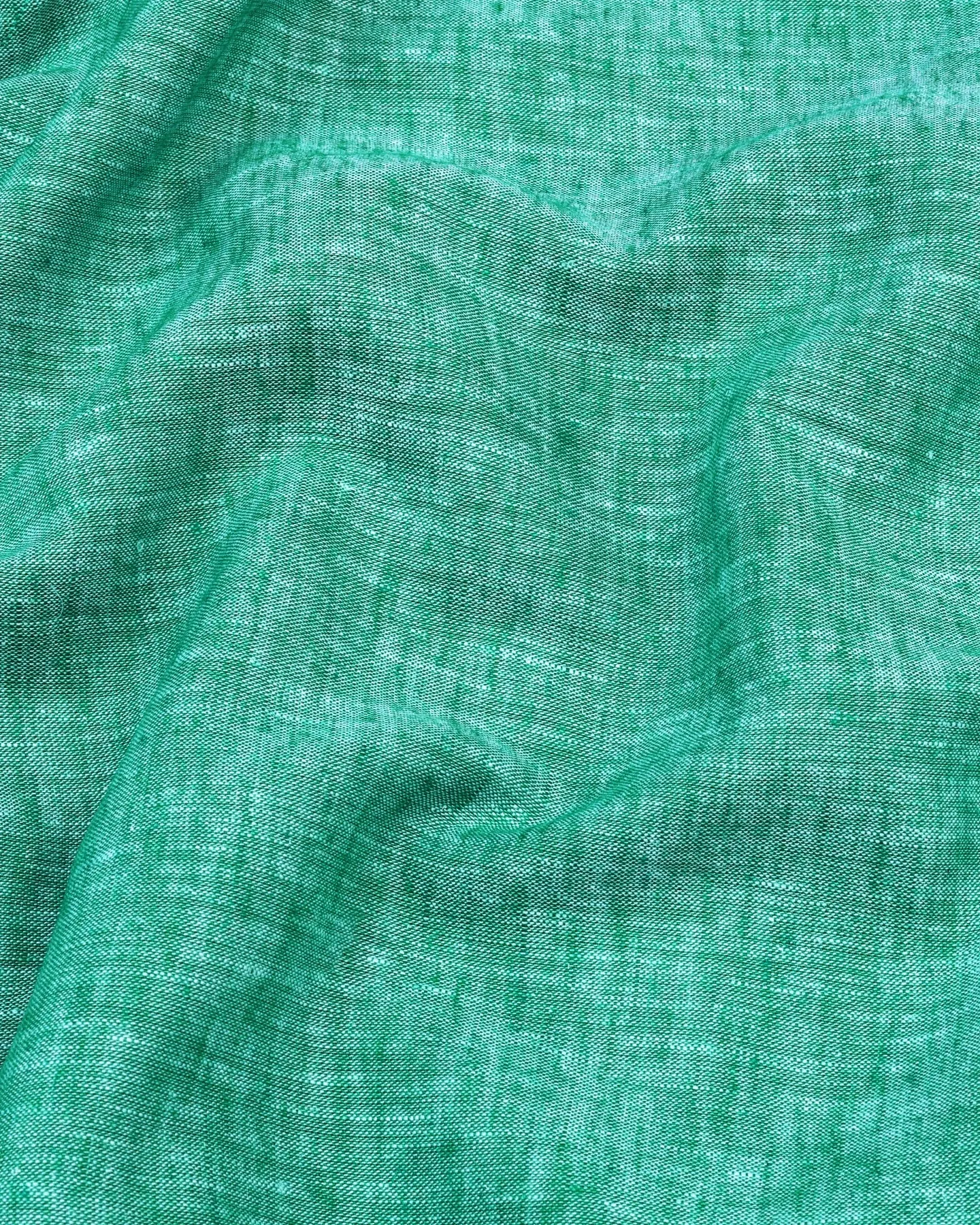 Green Soft Linen Cotton Designer Formal Shirt