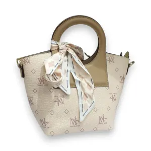 Mincol Koge Handbag with Scarf Accent