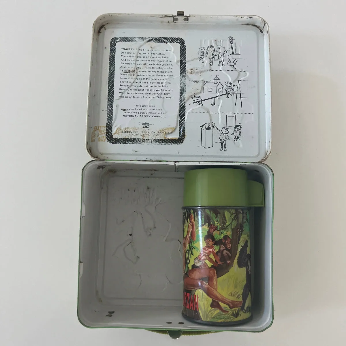 Rare Vintage 1966 Tarzan Lunchbox with Thermos