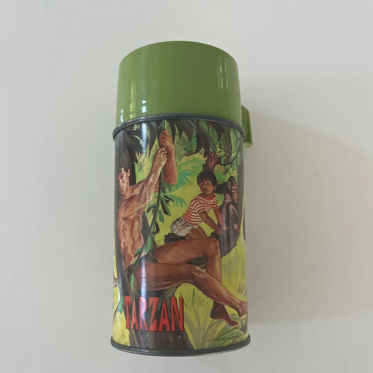 Rare Vintage 1966 Tarzan Lunchbox with Thermos