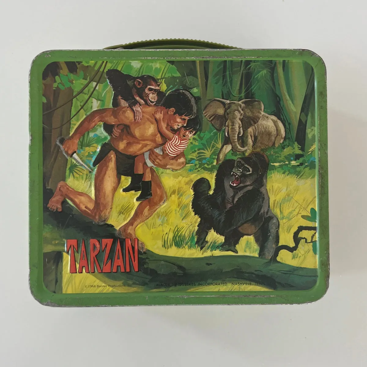 Rare Vintage 1966 Tarzan Lunchbox with Thermos