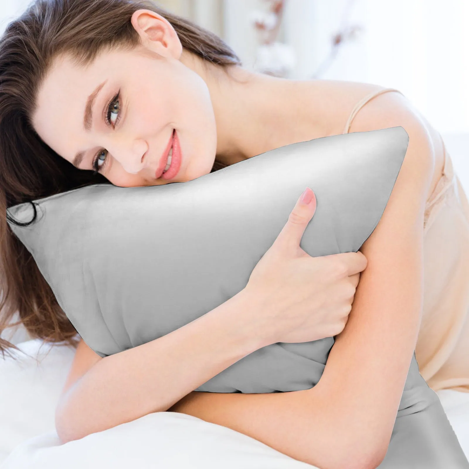 Satin Pillowcase - Gray