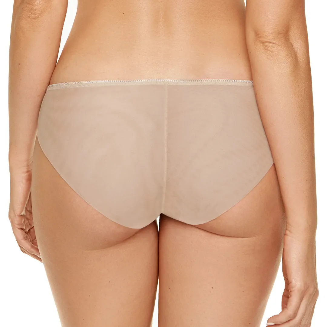 Semi Sheer Low Rise Bikini Panty Pamela Cappuccino