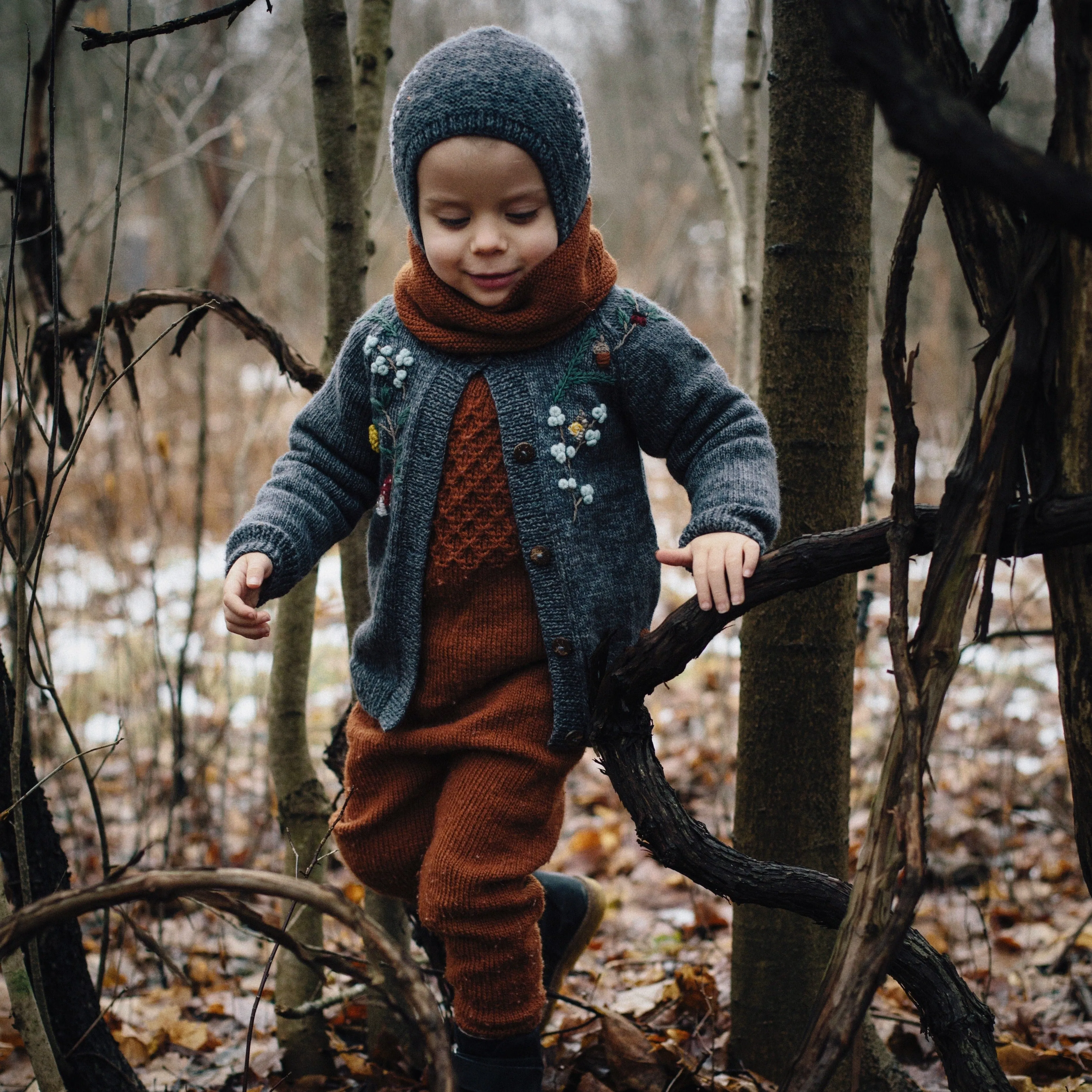Smock jumpsuit - Rust