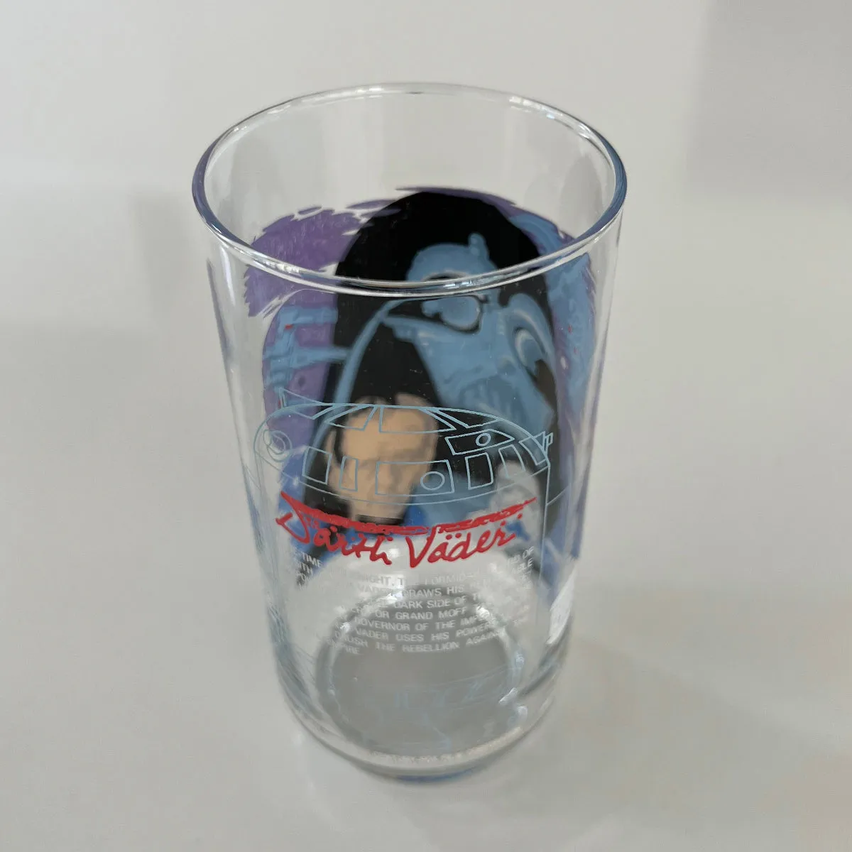 Vintage 1977 Burger King Coca Cola Star Wars Darth Vader Collectible Drinking Glass