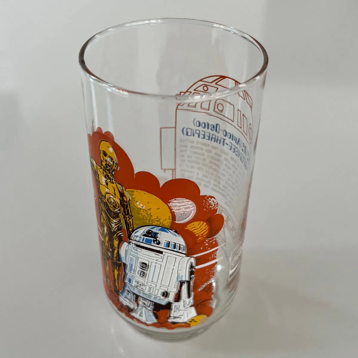 Vintage 1977 Burger King Star Wars R2-D2 C-3P0 Collectible Drinking Glass
