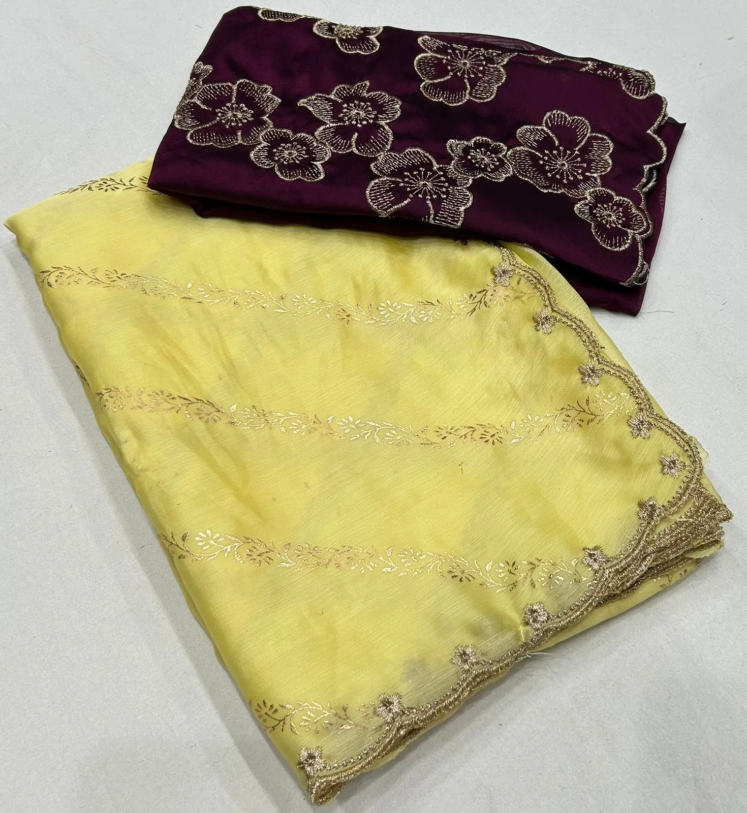 Women's Designer Party Wear Soft Pure Satin Chiffon Saree
